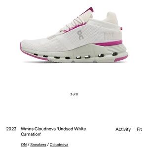 On Running Women's Cloudnova Sneakers - White and Pink